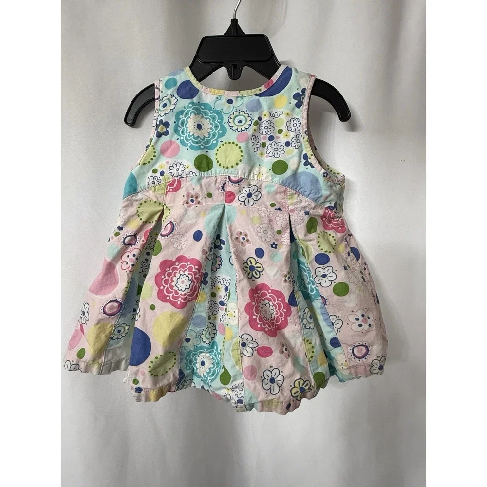 Hannah Andersson Pastel Floral‎ Print Sleeveless Dress Size 3-6 Months. G16